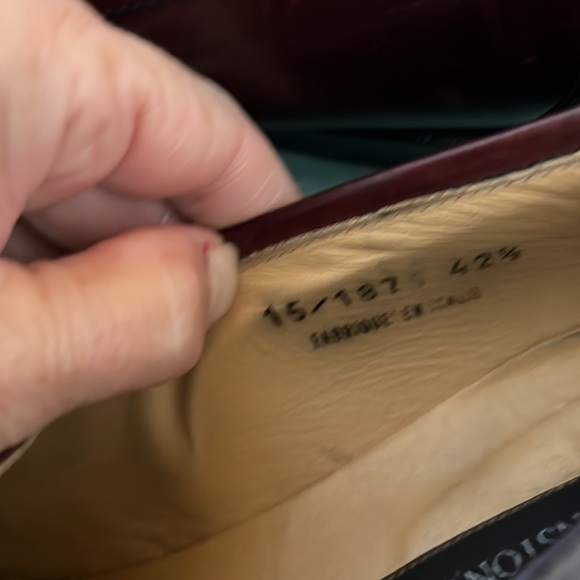 Johnston& Murphy Size 9.5W (EU 42 1/2) All Leather Loafers Handcrafted in Italy - Picture 12 of 15